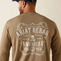 Rebar Heat Fighter Label Long Sleeve T-Shirt