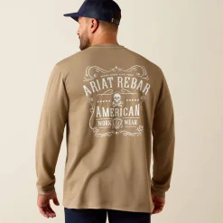 Rebar Heat Fighter Label Long Sleeve T-Shirt