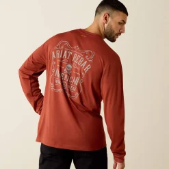 Rebar Heat Fighter Label Long Sleeve T-Shirt