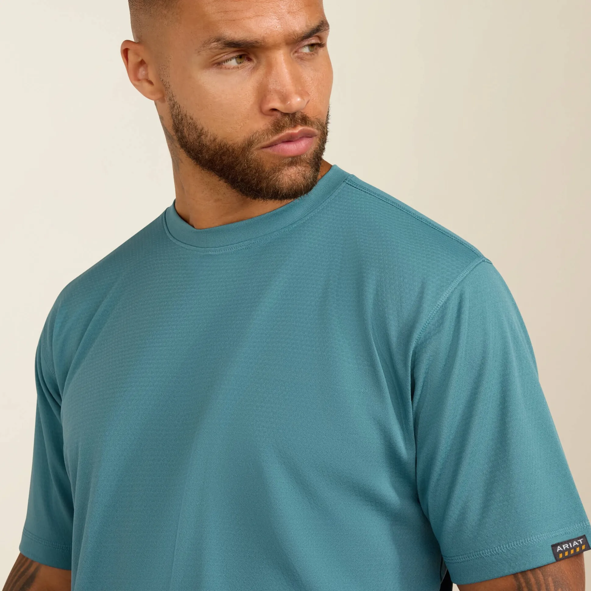 Rebar Heat Fighter Textured Logo T-Shirt