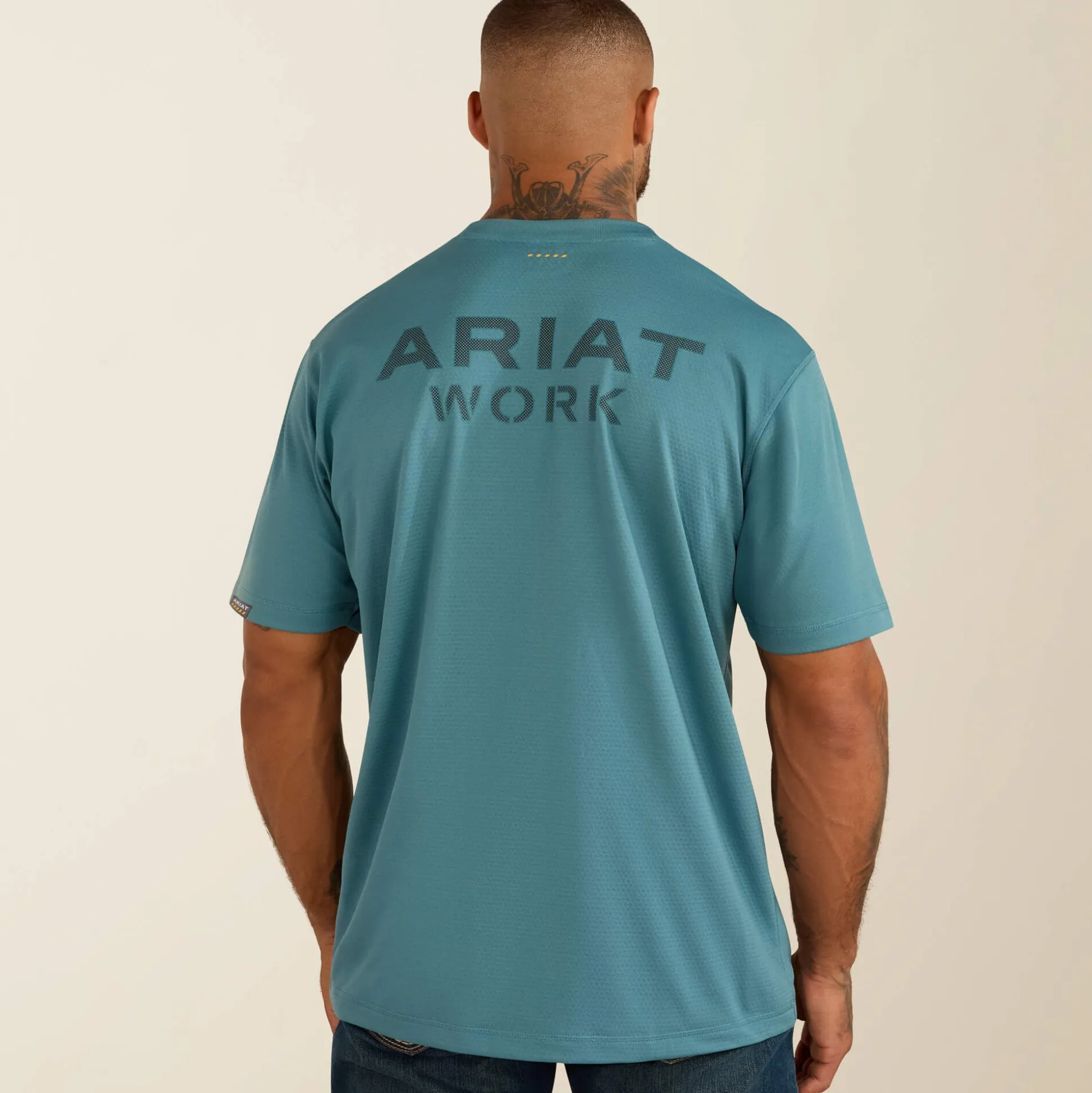 Rebar Heat Fighter Textured Logo T-Shirt