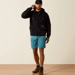 Rebar Lightweight Label Full Zip Hoodie