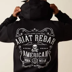 Rebar Lightweight Label Full Zip Hoodie