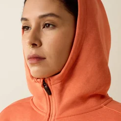 Rebar Lightweight Logo 1/2 Zip Hoodie
