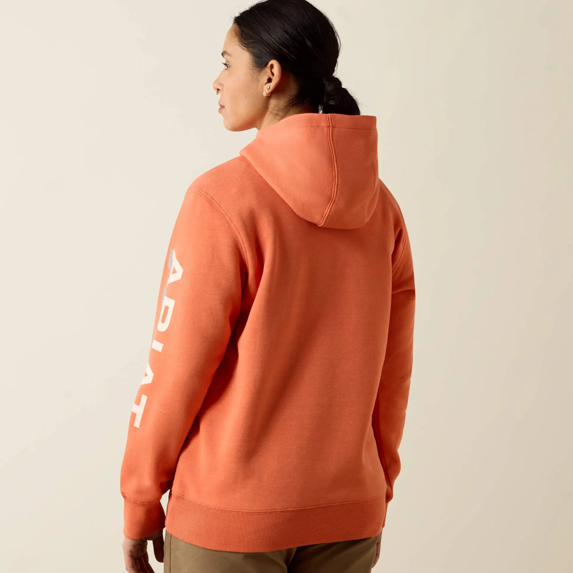 Rebar Lightweight Logo 1/2 Zip Hoodie