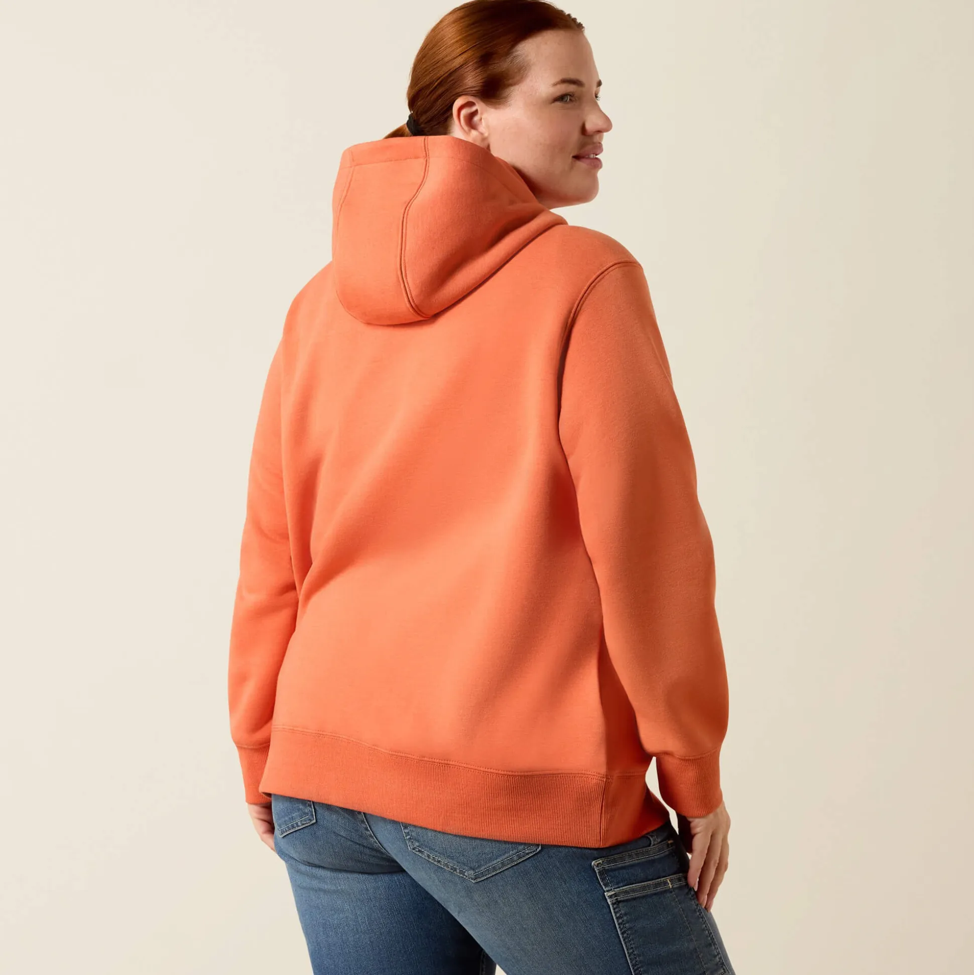 Rebar Lightweight Logo 1/2 Zip Hoodie