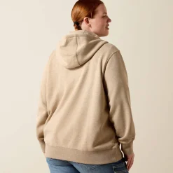 Rebar Lightweight Logo 1/2 Zip Hoodie