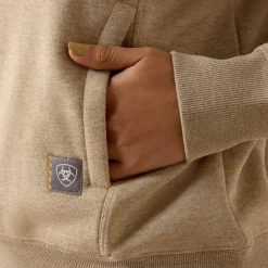 Rebar Lightweight Mock 1/2 Zip Sweatshirt