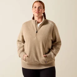 Rebar Lightweight Mock 1/2 Zip Sweatshirt