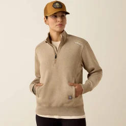 Rebar Lightweight Mock 1/2 Zip Sweatshirt