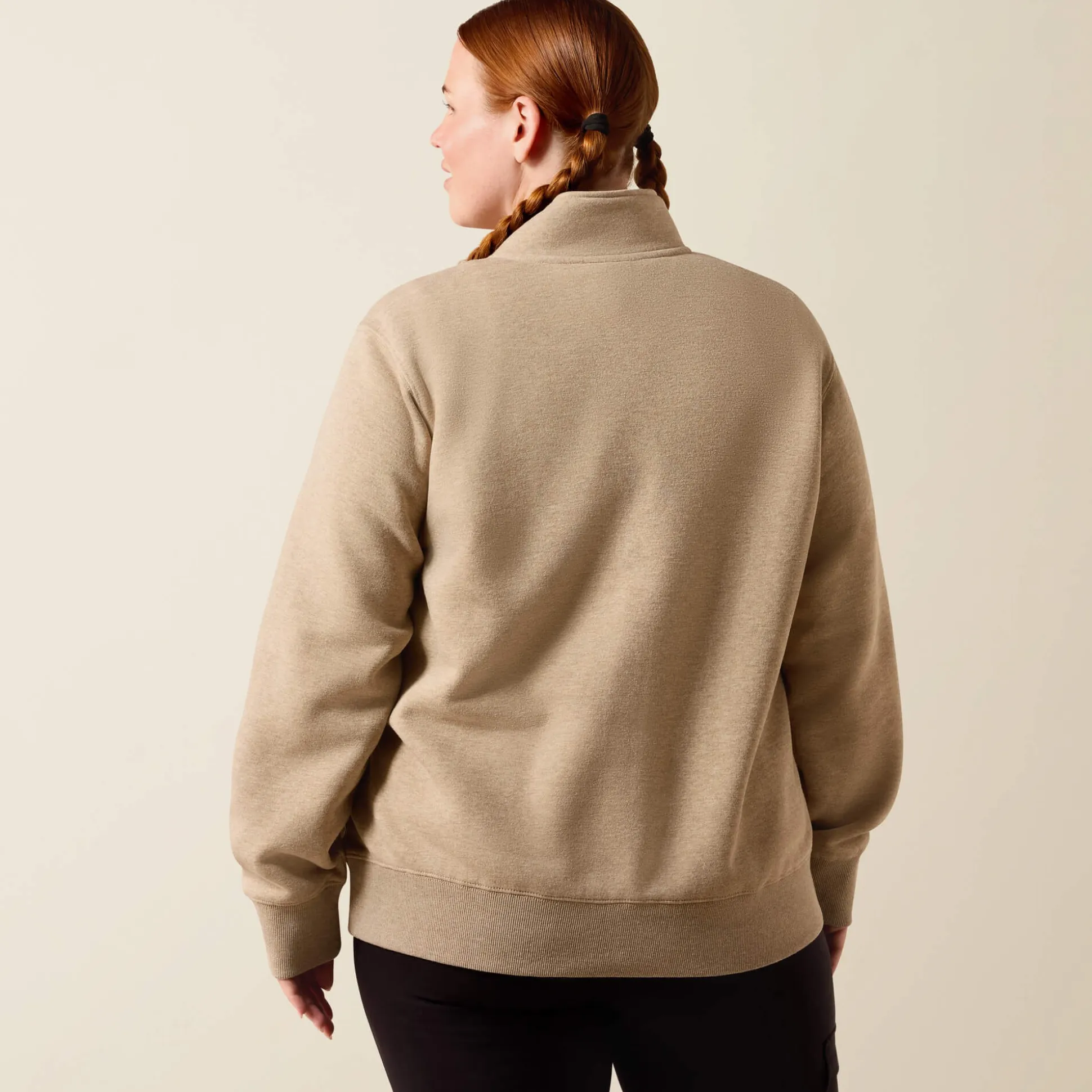 Rebar Lightweight Mock 1/2 Zip Sweatshirt