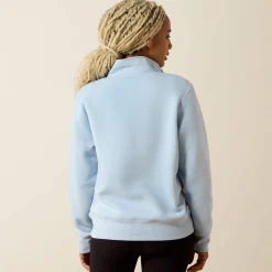 Rebar Lightweight Mock 1/2 Zip Sweatshirt