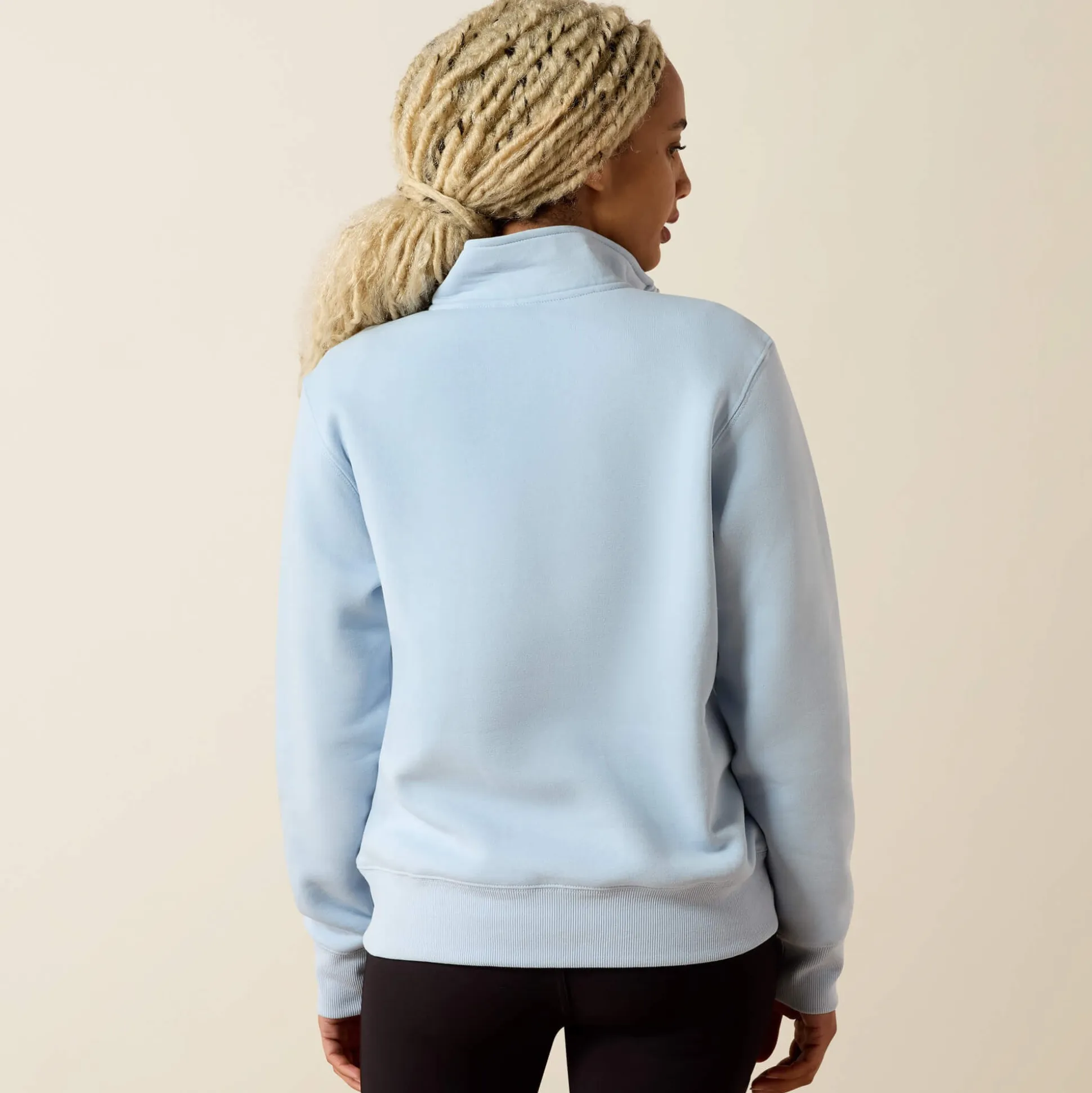 Rebar Lightweight Mock 1/2 Zip Sweatshirt
