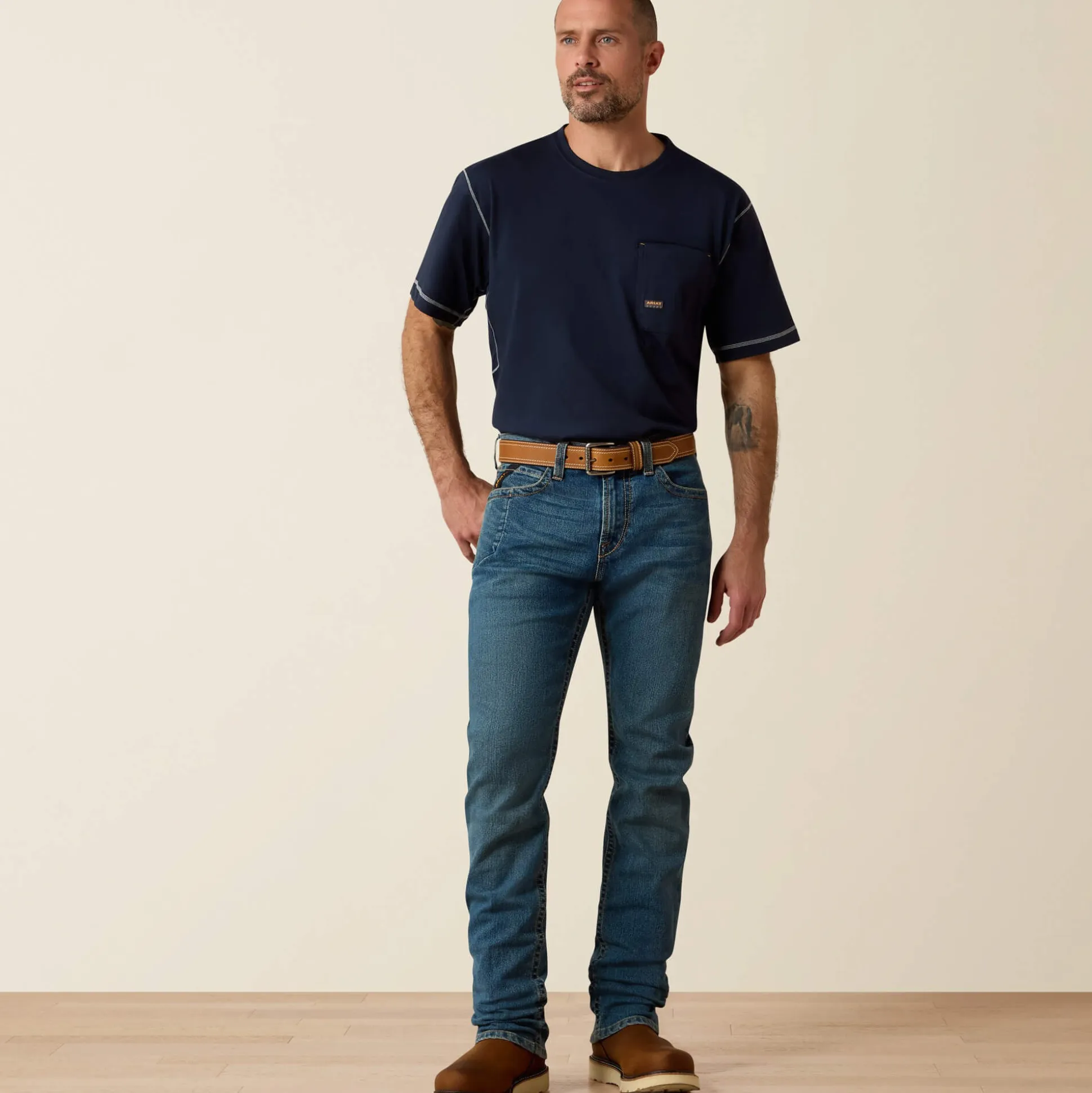 Rebar M7 DuraStretch Edge Stackable Straight Leg Jean