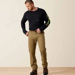 Rebar M4 Low Rise DuraStretch Made Tough Double Front Stackable Straight Leg Pant