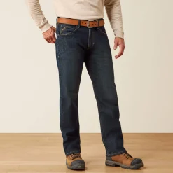 Rebar M4 Relaxed DuraStretch Basic Stackable Straight Leg Jean