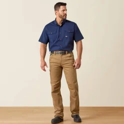 Rebar M4 Relaxed DuraStretch Washed Twill Dungaree Boot Cut Pant