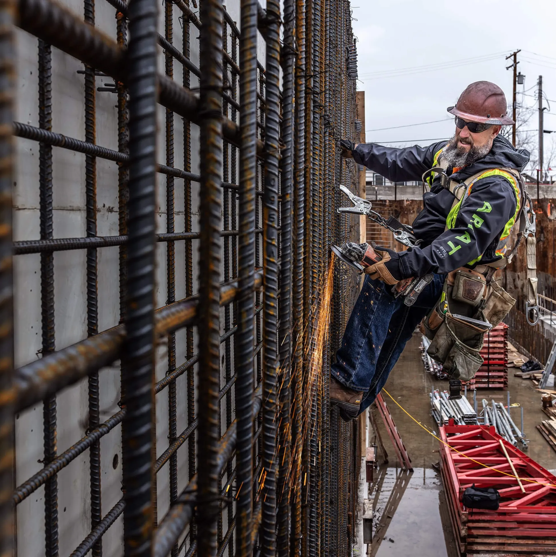 Rebar Stormshell Logo Waterproof Jacket