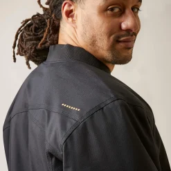 Rebar Stretch Canvas Bomber Jacket