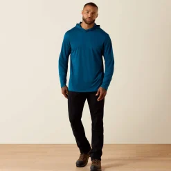 Rebar Sunblocker Outdoor Hooded Classic Fit Long Sleeve T-Shirt
