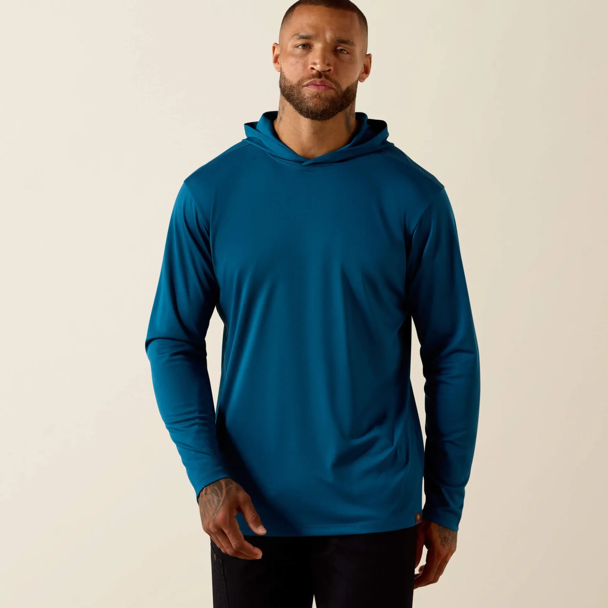 Rebar Sunblocker Outdoor Hooded Classic Fit Long Sleeve T-Shirt