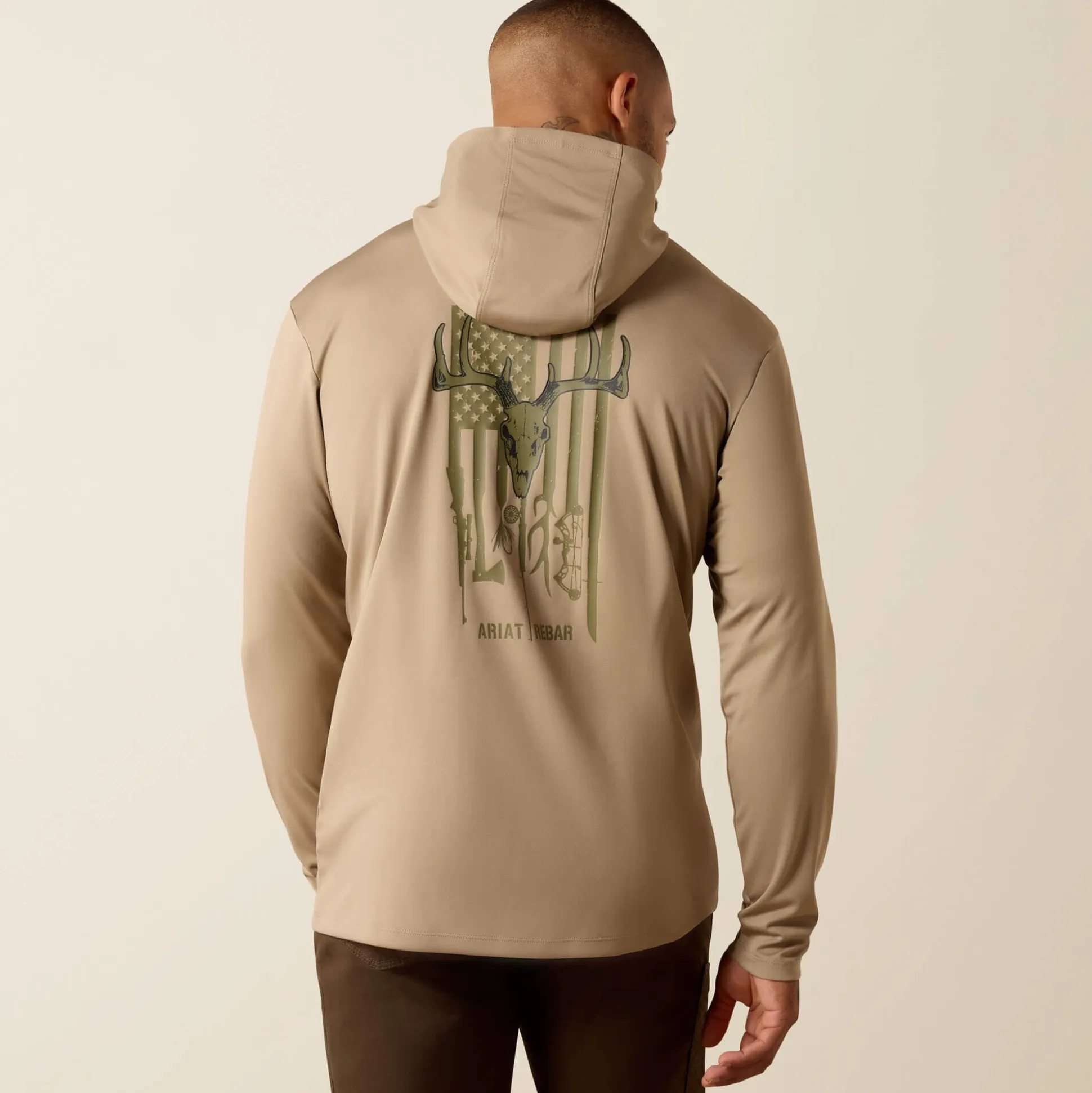 Rebar Sunblocker Outdoor Hooded Classic Fit Long Sleeve T-Shirt