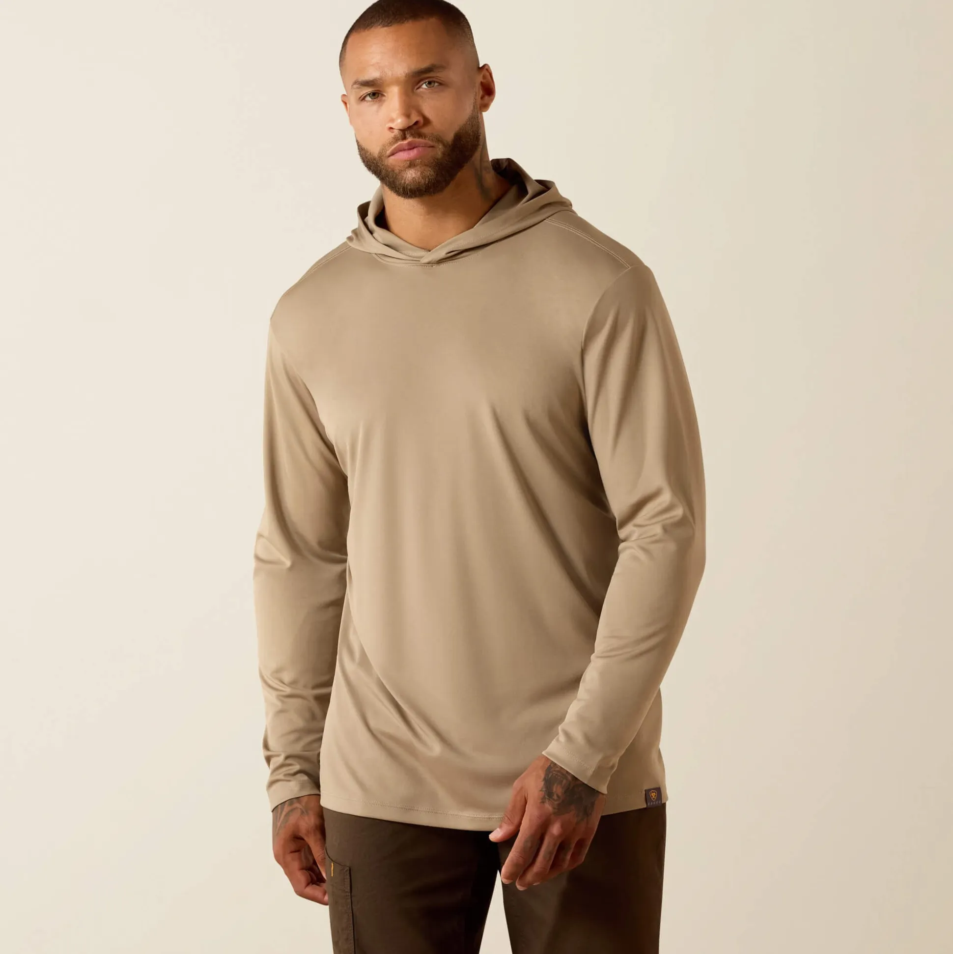 Rebar Sunblocker Outdoor Hooded Classic Fit Long Sleeve T-Shirt