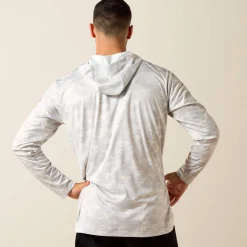 Rebar Sunblocker Printed Craft Hooded Long Sleeve T-Shirt