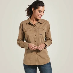 Rebar Washed Twill Work Shirt