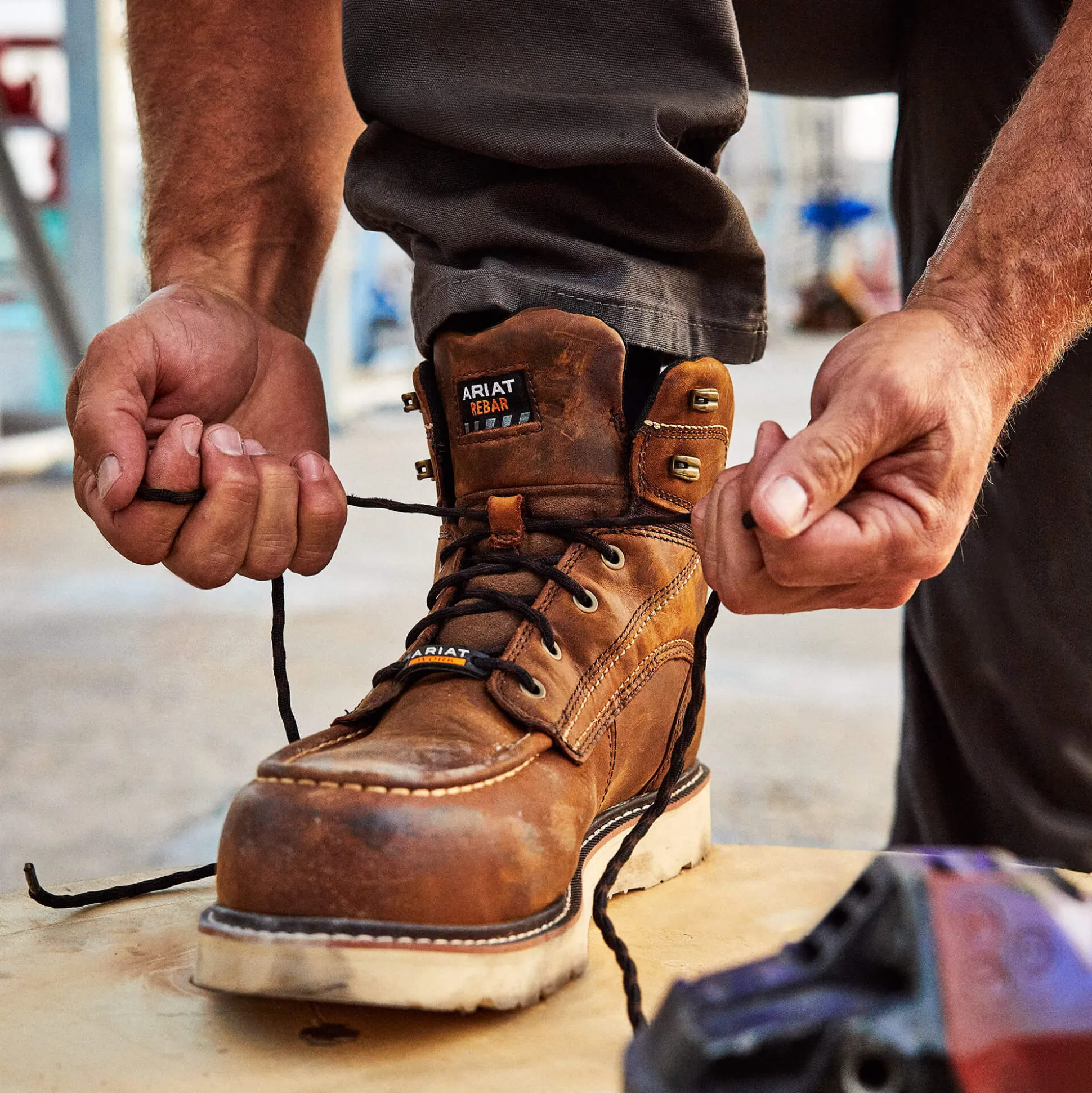 Rebar Wedge Moc Toe 6" Waterproof Composite Toe Work Boot
