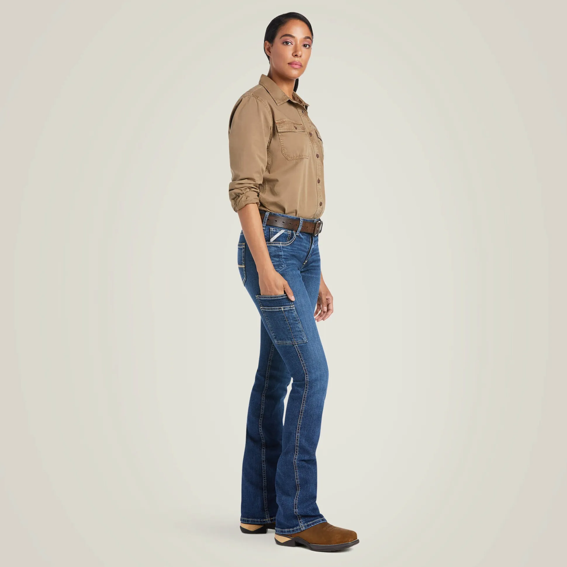 Rebar Work Flex Perfect Rise Riveter Boot Cut Jean