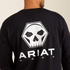 Rebar Workman Bolt Skull T-Shirt