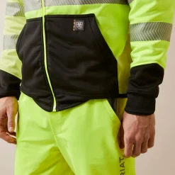 Rebar WorkTek Hi-Vis Full Zip Hoodie
