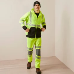 Rebar WorkTek Hi-Vis Full Zip Hoodie