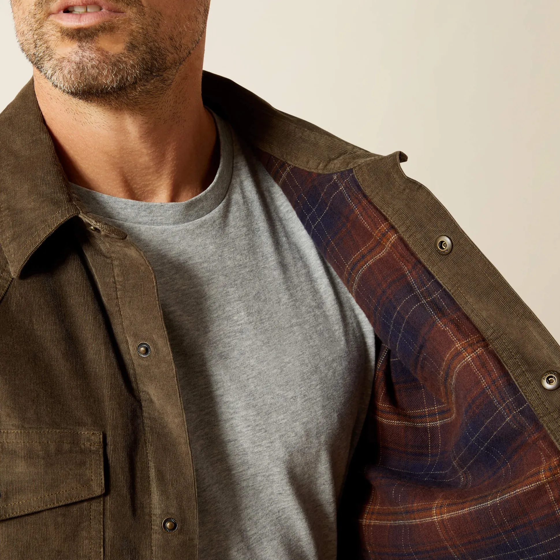 Retro Corduroy Shirt Jacket