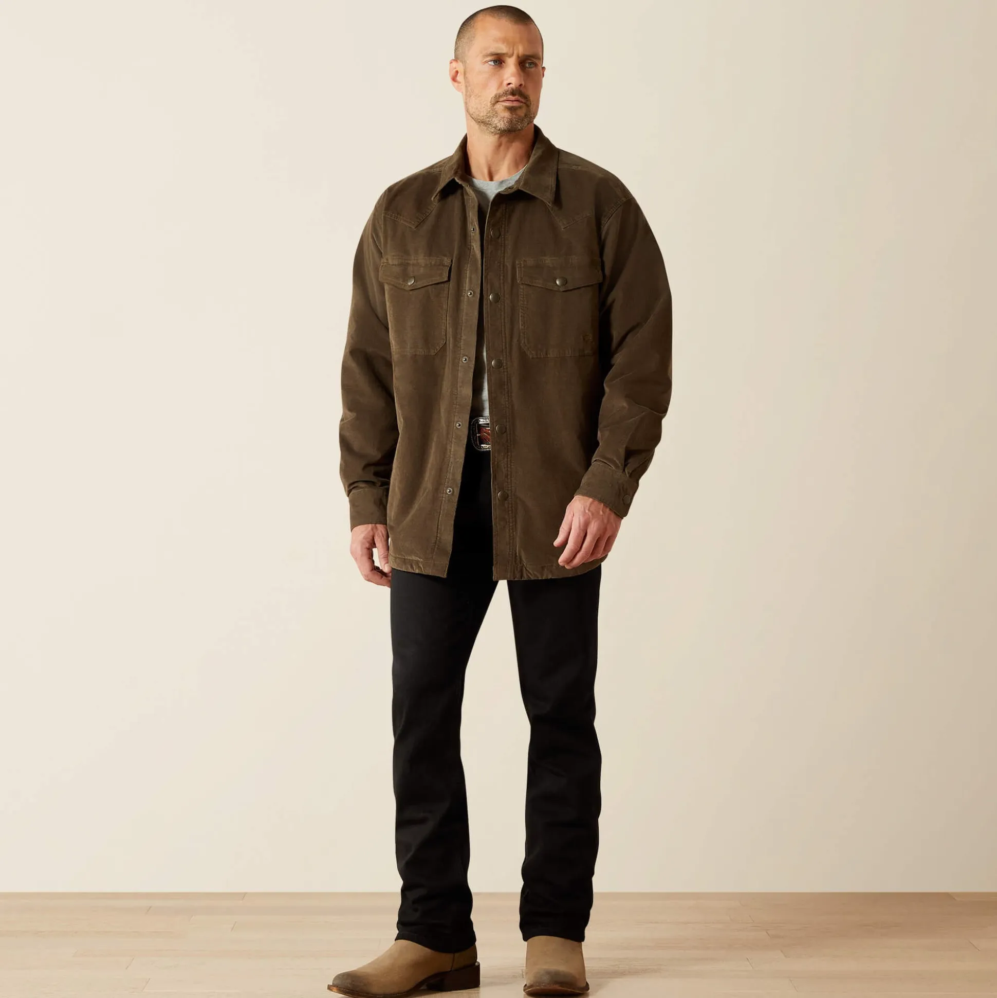 Retro Corduroy Shirt Jacket