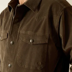 Retro Corduroy Shirt Jacket