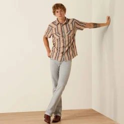 Retro Haver Fitted Snap Shirt