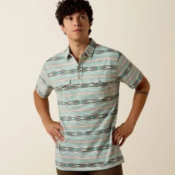 Retro Western Snap Polo