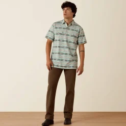 Retro Western Snap Polo
