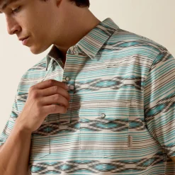 Retro Western Snap Polo