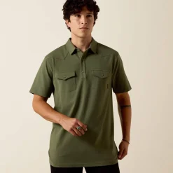 Retro Western Snap Polo