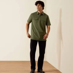 Retro Western Snap Polo