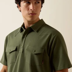 Retro Western Snap Polo