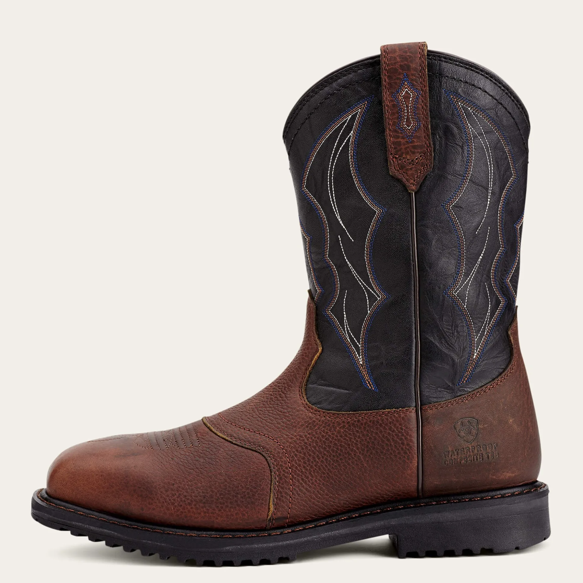 RigTek Wide Square Toe Waterproof Composite Toe Work Boot
