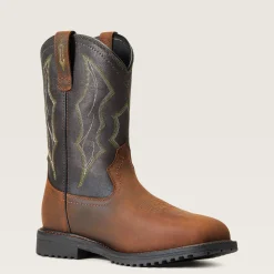 RigTek Wide Square Toe Waterproof Composite Toe Work Boot