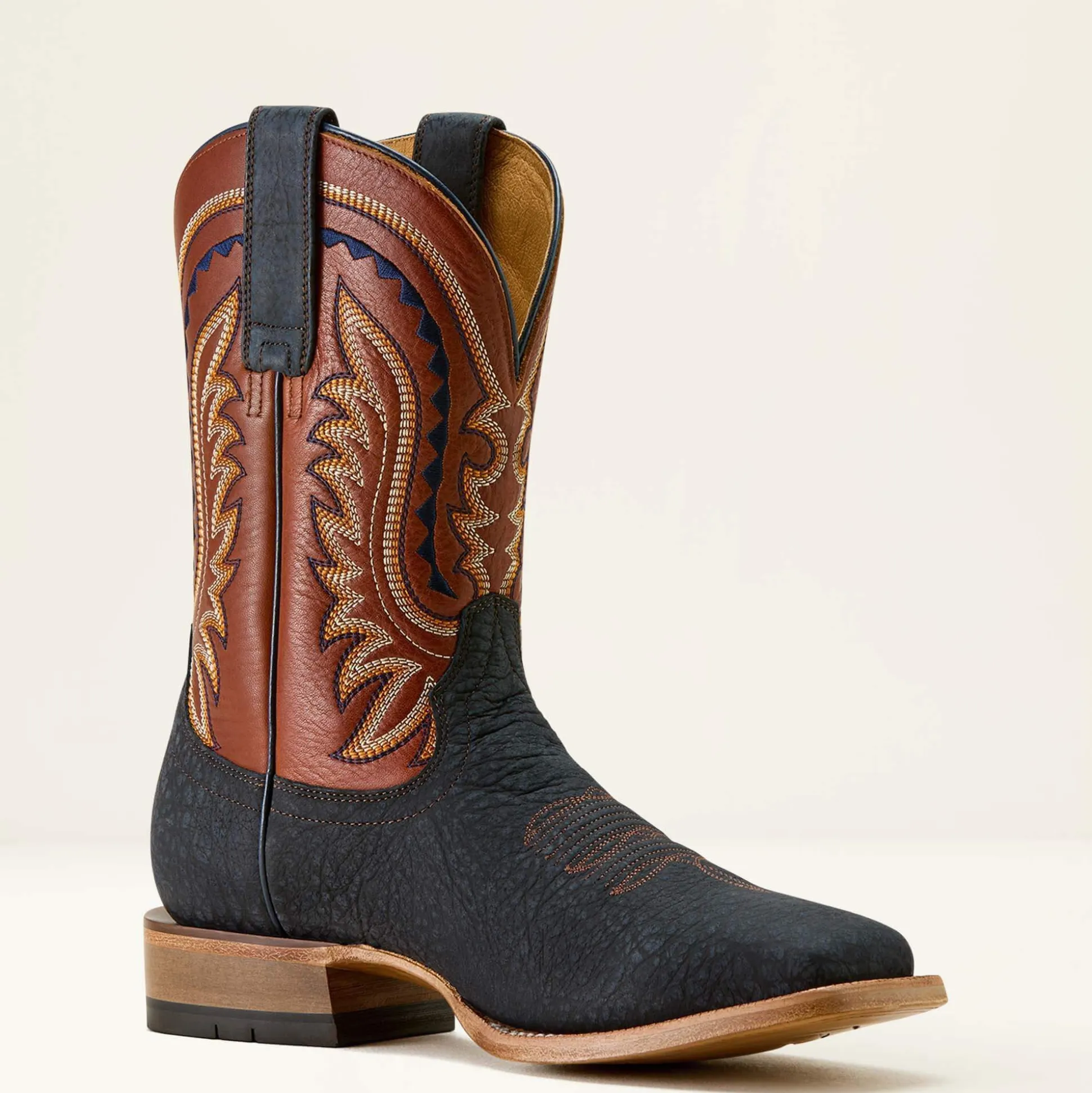 Rock Ridge Wide Square Toe Western Boot