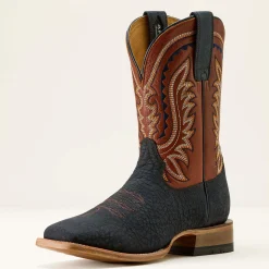 Rock Ridge Wide Square Toe Western Boot