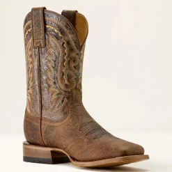 Rock Ridge Wide Square Toe Western Boot