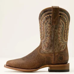 Rock Ridge Wide Square Toe Western Boot